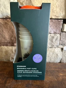 Starbucks Reusable Glow-In-The-Dark Halloween 16 oz Hot Cups mit Deckel (6 Tassen) - Bild 1 von 5