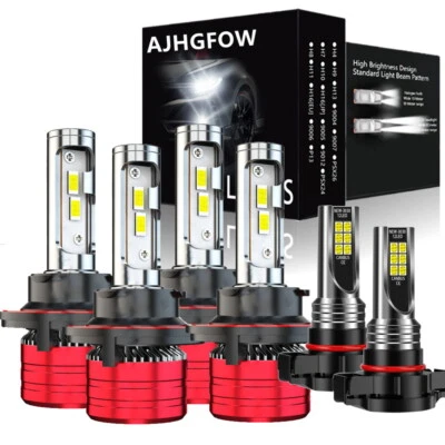 Kit de faros LED blancos 6000K + Combo de bombillas antiniebla para Dodge Caliber 2010-2012 Foto 1 de 4