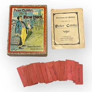 Antiguo juego Parker Brothers de la década de 1890 Peter Coddle's Trip to New York - Imagen 1 de 11