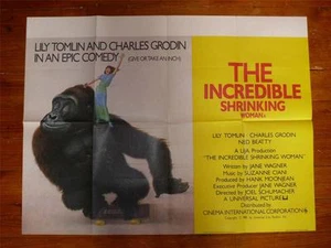 The Incredible Shrinking Woman ~ Original Quad Poster 1981 ~ Lily Tomlin - Foto 1 di 1