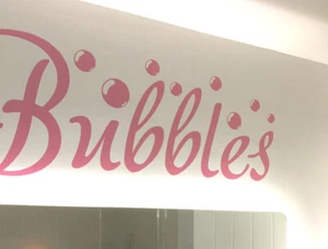 Bubbles Badezimmer Wandsticker | Bubbles Wandtattoo | Badezimmer Worte Aufkleber - Bild 1 von 8