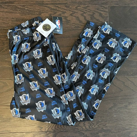 NBA Dallas mavericks Luka doncic pajamas pants NWT men’s size medium black Cover