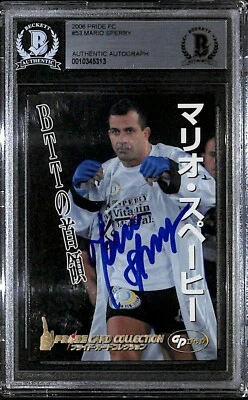 Mario Sperry Signed 2006 Pride FC Rookie Card #53 BAS COA RC Jiu-Jitsu Autograph - Image 1 of 4