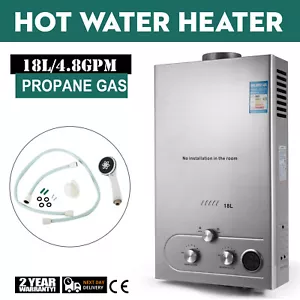 18L LPG Propan Durchlauferhitzer Warmwasserbereiter Warmwasserspeicher - Bild 1 von 12