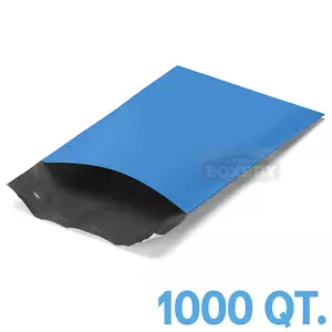 1000 - 6x9 BLUE POLY MAILERS ENVELOPES BAGS - 2.5MIL from The Boxery - Picture 1 of 2