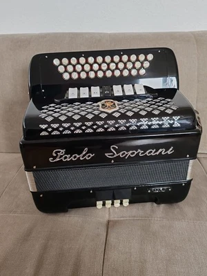 Very good Paolo Soprani Club IV accordion, akkordeon, acordeon with case - Image 1 of 4