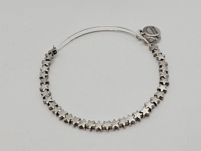 ALEX and ANI Star Silver Tone Beaded Charm Expandable Bangle Bracelet ✨️💕 - Image 1 of 4