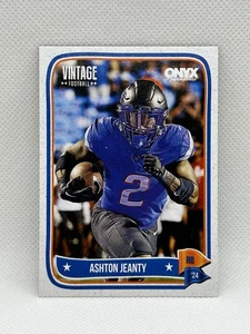 2024 Onyx Vintage Football, Ashton Jeanty RC, #OVASJE, Near Mint/Mint Condition - Picture 1 of 2