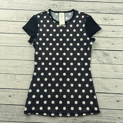 Top Boden Swim Lunares Poliamida Elástico Manga Corta Para Mujer 2 Azul Blanco Foto 1 de 4