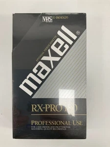 Maxell RX-PRO 180 VHS Videocassette Epitaxial Professional Use - Picture 1 of 5