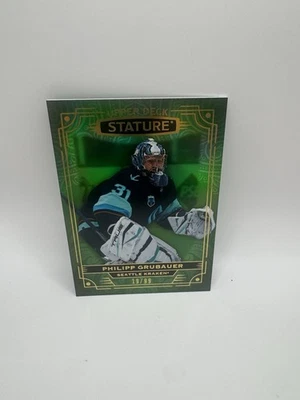 2022-23 Upper Deck Stature Philipp Grubauer Green #85 /99 Seattle Kraken - Image 1 of 2