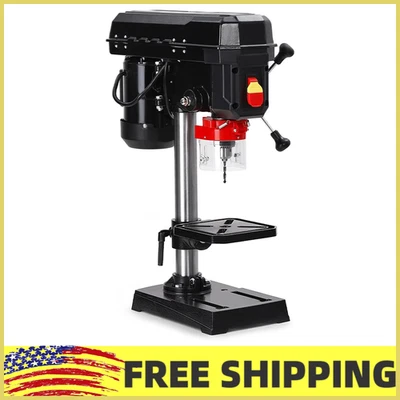 Prensa de Taladro de Mesa de 8", Mini Taladro 2.5A con 5 Velocidades Ajustables, Madera Metal Foto 1 de 4