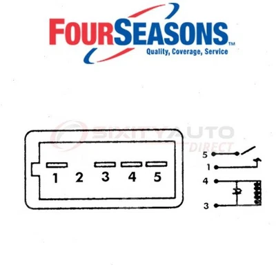 Four Seasons Engine Cooling Fan Motor Relay for 1985-1987 Chevrolet Corvette jb Foto 1 de 4