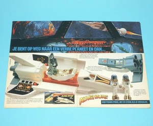 ADVENTURE PEOPLE MAGAZINE ADVERT DOUBLE PAGE 1982 DONALD DUCK FISHER PRICE - Picture 1 of 2