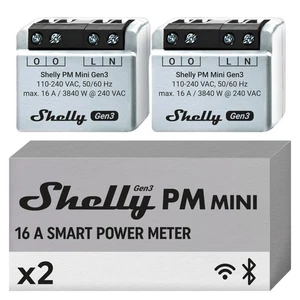 PM Mini Gen3 | Medidor de potencia inteligente WiFi 1 canal 16 A | Automatización del hogar | Azul... - Imagen 1 de 8
