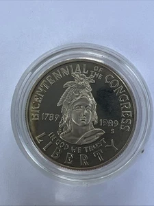 1989 S Congress Bicentennial Commemorative Half Dollar Proof 50C - Picture 1 of 2