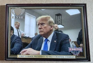 Decision 2024 Elite Donald Trump E4  Former President To Face Criminal Charges G - Picture 1 of 2
