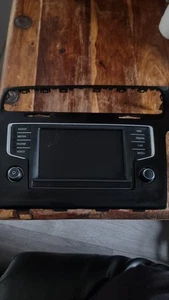 2013-2016 VOLKSWAGEN MK7 GTI RADIO STEREO DISPLAY SCREEN 3G0919605D INC TRIM - Picture 1 of 2