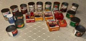 Vintage 1970er Name Marke Kinder Spielzeug Lebensmittel Boxen Puppenhaus Menge 22 - Bild 1 von 6