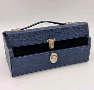 Cassette Tape Storage Box Vintage 9" Travel Carry Case Holds Upto 12 Audio Tapes - Picture 1 of 15