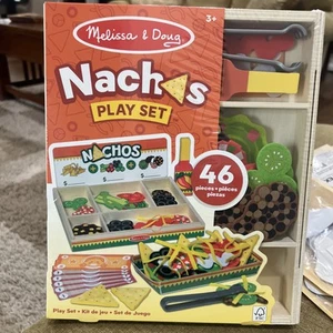 LESEN Melissa & Doug Nachos Spiel Essen Set Holzspielzeug 46-teilig Rollenspiel Kinder 3+ - Bild 1 von 5