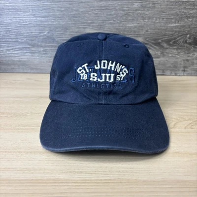Saint Johns Johnnies Hat Cap Strap Back Mens Navy NCAA College Dad Hat SJU - Image 1 of 4