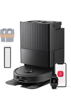 Roborock QV 35S-Set Saugroboter mit Wischfunktion 10.000 Pa HyperForce Schwarz - Bild 1 von 4