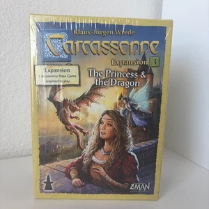NEW Carcassonne 2.0 The Princess & The Dragon Expansion #3 Board Game Z-Man - Picture 1 of 3