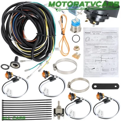 For Polaris Sportsman Ranger RZR Pug & Play LED Turn Signal Light Kit W/Horn - Image 1 of 4