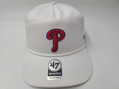 Philadelphia Phillies 47 Brand Hitch Rope Snapback Hat Cap Cotton Men MLB White - Image 1 of 4