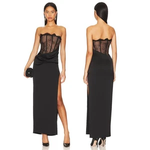 Nuevo en caja Maxi Vestido Nalani Corsé de Encaje Sin Tirantes Formal Noche Gala Elegante Baile de graduación Talla S - Imagen 1 de 11