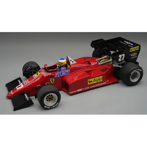 FERRARI 126 C4-M2 N.27 2nd EUROPEAN GP 1984 M.ALBORETO WITH DRIVER 1:18 Tecnomod - Immagine 1 di 1