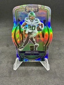BREECE HALL 2022 Select Club Level SILVER Prizm Die-Cut Rookie Card #222 Jets - Picture 1 of 2