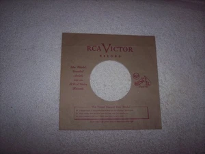 EARLY RCA VICTOR RECORDS 7 INCH 45 RPM ORIGINAL SLEEVE ONLY  *NO SPLITS*  #23 - Picture 1 of 2