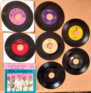 DOO-WOP R&B Vocal Group 45 Lot x7: Platters RAYS Five Keys CADILLACS Crescendos - Picture 1 of 11