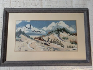 De colección Completo Enmarcado Mate Punta de Aguja Náutica Playa Tema Paisaje Marino Dunas - Imagen 1 de 14