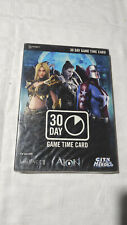 PC COMPUTER 30 DAY GAME TIME CARD LINEAGE II AION CITY OF HEROES NCSOFT SEALED