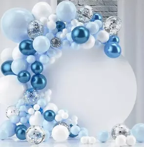 103 pack Blue Latex Balloons baby shower Party Decorations Balloon Arch kit - Picture 1 of 10