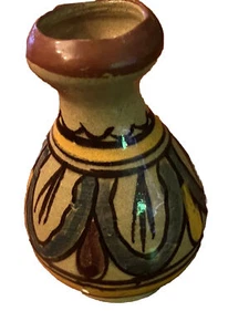 Small Miniature Vase Pottery Made in Morocco - Picture 1 of 5