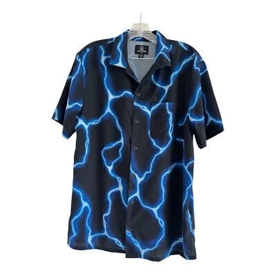 VOLCOM Men's Black (Featured Artist Travis Spinks) Short Sleeve Shirt-MEDIUM - Image 1 of 4