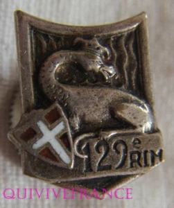 IN14022 - ABZEICHEN BADGE 129° Motorisiertes Infanterie-Regiment, reduziert - Bild 1 von 2