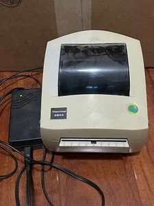 Zebra 2844 Thermodirekt Etikettendrucker mit Netzkabel Kabel FÜR TEILE - Bild 1 von 1