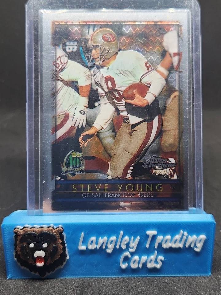 1996 Topps Chrome Steve Young 40th Anniversary  - Image 1 of 1