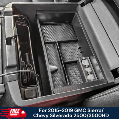 Center Console Organizer For 2015-2019 GMC Sierra/Chevy Silverado 2500HD/3500HD - Image 1 of 4