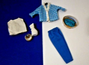 Vintage Ideal TAMMY FAMILY CAT'S MEOW #9327 99% COMPLETO CON CIBO ANNI 60 VESTITI BAMBOLA - Foto 1 di 4