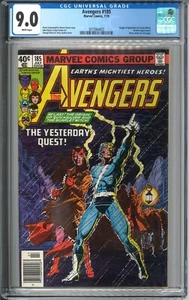 Avengers #185 CGC 9.2 WP 1979 Marvel Comics Origin Scarlet Witch Quicksilver MCU - Picture 1 of 2