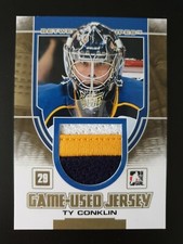 2013-14 Between the Pipes Jersey Gold #GUM52 Ty Conklin (3CLR) #ed/10