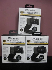 DREI ALURATEK LIVE ULTRA 2K HD WEBCAM - NEU IN BOXEN - Bild 1 von 10