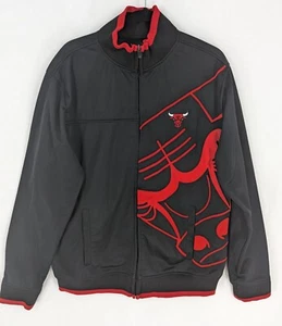 Chicago Bulls Bomberjacke Erwachsene NBA XL Fleece gefüttert Full Zip bestickt - Bild 1 von 18