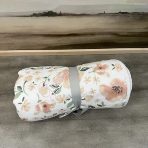 Pottery Barn Kids Meredith Oversized Organic Muslin Baby Blanket 47” Monogrammed - Picture 1 of 7